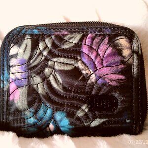 Excellent Pre-Owned Condition Lug Splits SE RFID Wallet in Bloom Black